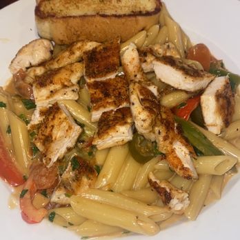 Junction Bar & Grill - Tequila Lime Pasta with blackened chicken - Burgers Near Me - El Cajon, California Junction Bar & Grill - Tequila Lime Pasta with blackened chicken - Burgers Near Me - El Cajon, California
