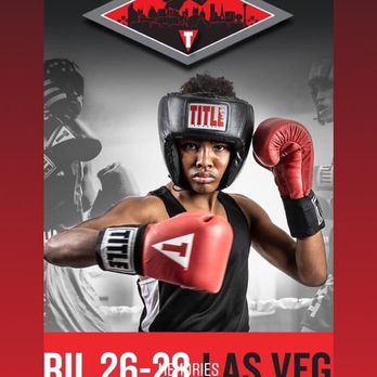Christopher Simmons - Christopher on the advertisement for Title Nationals in Las Vegas - Boxing Near Me - Angier, North Carolina