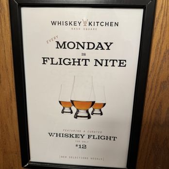 Whiskey Kitchen - $12 whiskey flights on Mondays! - August 2026 - Southern Near Me - Raleigh, North Carolina Whiskey Kitchen - $12 whiskey flights on Mondays! - August 2026 - Southern Near Me - Raleigh, North Carolina