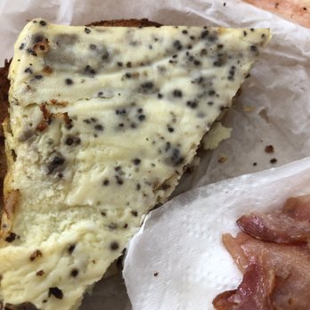 Benelux Café - Egg square from bagel sandwich - Coffee & Tea Near Me - Raleigh, North Carolina
