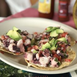 Restaurante Puerto Angelito - Octopus tostadas are the bomb here YUM! :))