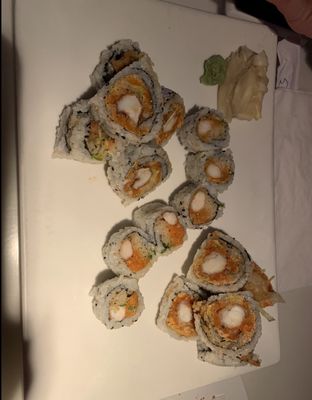 Fat Salmon Sushi by null