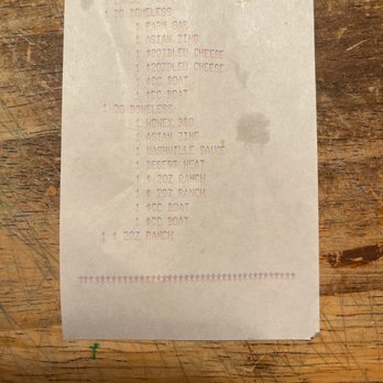 Buffalo Wild Wings - Receipt showing missing item was paid for - Chicken Wings Near Me - Murrieta, California Buffalo Wild Wings - Receipt showing missing item was paid for - Chicken Wings Near Me - Murrieta, California