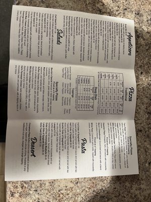 Menu photo 1 Maurizio's Pizza & Restaurant Brazil, IN Menu photo 1 Maurizio's Pizza & Restaurant Brazil, IN