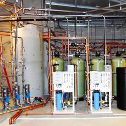 Pumps, water storage tanks, RO pretreatment.
