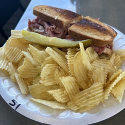 Mill Street Deli - Reuben sandwich with chips