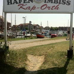 Kap Orth Hafenimbiss und Meer