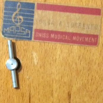 Isola di Capri - The back of the Music box I purchased during my 1968 Visit to Capri. 04/09/19 - Local Flavor Near Me - Capri, NA