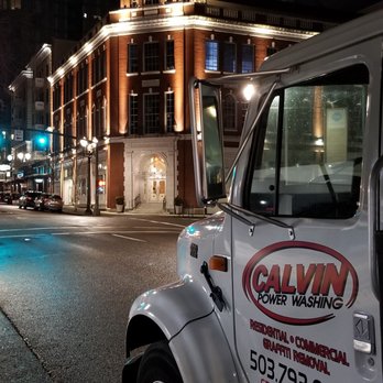 Calvin Powerwashing - working early morning downtown - Pressure Washers Near Me - Troutdale, Oregon Calvin Powerwashing - working early morning downtown - Pressure Washers Near Me - Troutdale, Oregon