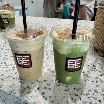 Febe Coffee - Lotus to the left was not good at all. Banana matcha was decent - Coffee & Tea Near Me - Irvine, California Febe Coffee - Lotus to the left was not good at all. Banana matcha was decent - Coffee & Tea Near Me - Irvine, California