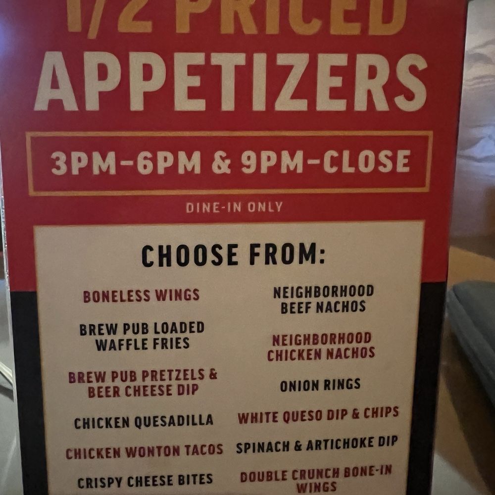 Applebee's Grill + Bar - Menu for happy hour - American Near Me - Indio, California