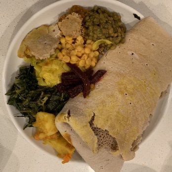 Abyssinia Restaurant and Cafe - A sampling of the vegetarian platter. - Ethiopian Near Me - Phoenix, Arizona Abyssinia Restaurant and Cafe - A sampling of the vegetarian platter. - Ethiopian Near Me - Phoenix, Arizona
