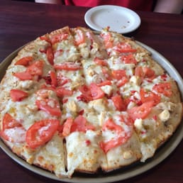 Chicken Ranch Feast pizza. Delicious! Chicken Ranch Feast pizza. Delicious!