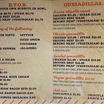 Dia De Los Burritos - 3/17/21 menu - Mexican Near Me - Pitman, New Jersey