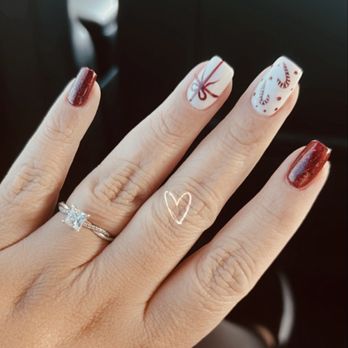 MJ Nails Spa - My Christmas nails came out exactly how I wanted!!! Thank you Miley - Nail Salons Near Me - Henderson, Nevada