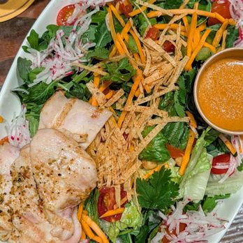 The Loose Moose - Med-East Crunch Salad with chicken - Sports Bars Near Me - Toronto, Ontario