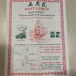 Mayflower Restaurant - Menu