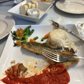CF Food Kitchen - Branzino fish, rice and veggies across from me was Dover sole fillet. - New American Near Me - Granada Hills, California CF Food Kitchen - Branzino fish, rice and veggies across from me was Dover sole fillet. - New American Near Me - Granada Hills, California
