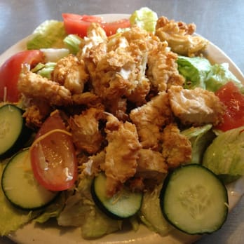 Elijah's Cafe - Fried chicken salad-was fair;chicken lacked salt and was bland.Lettuce not drained;left water on plate.Needs better presentation - New American Near Me - Woodville, Texas Elijah's Cafe - Fried chicken salad-was fair;chicken lacked salt and was bland.Lettuce not drained;left water on plate.Needs better presentation - New American Near Me - Woodville, Texas