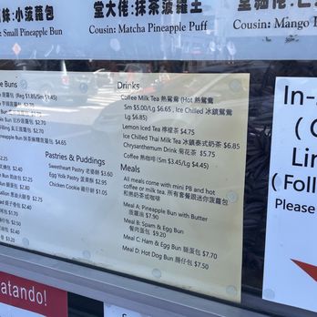 Pineapple King Bakery - San Francisco - Menu 9/20/25 - Bakeries Near Me - San Francisco, California Pineapple King Bakery - San Francisco - Menu 9/20/25 - Bakeries Near Me - San Francisco, California