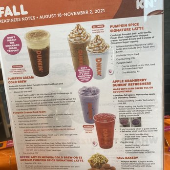 Dunkin’ - Seasonal menu coming up - Coffee & Tea Near Me - Sacramento, California Dunkin’ - Seasonal menu coming up - Coffee & Tea Near Me - Sacramento, California