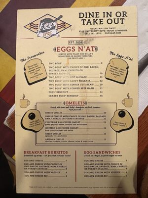 Menu photo 1 Eggs N'at Coraopolis, PA