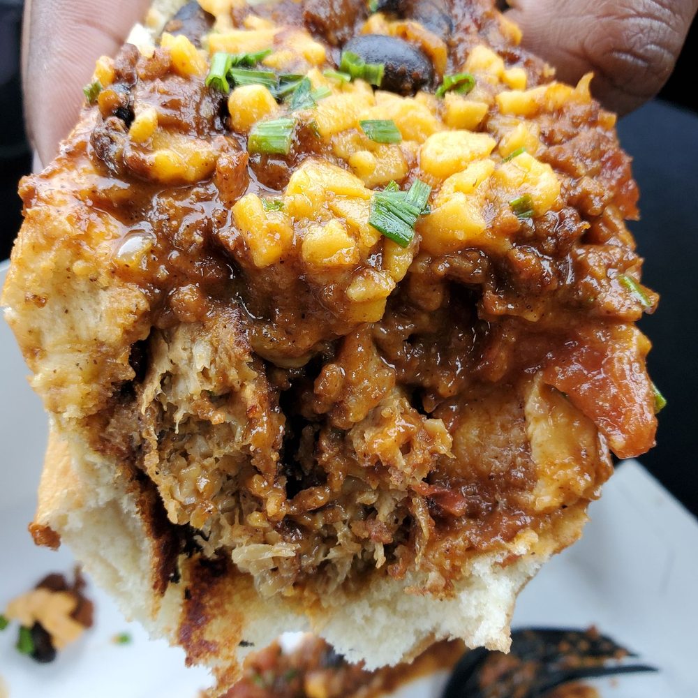 PLNT Burger - Inside of the Chili N Cheese Link - Vegan Near Me - Columbia, Maryland PLNT Burger - Inside of the Chili N Cheese Link - Vegan Near Me - Columbia, Maryland