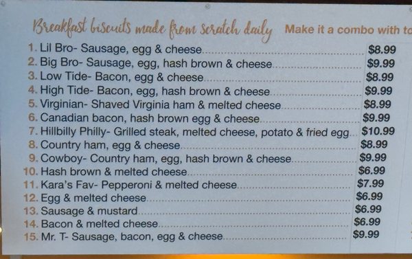 Menu photo 2 Biscuit Bros Charleston, SC