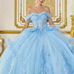 Martha's Quinceaneras & Bridal - 2026 popular colors! Blue, Dusty blue, baby pink blush , sage, champagne, navy, Rose gold, gold come say yes!