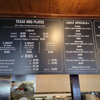 Gabby's BBQ - Menu - Barbeque Near Me - Houston, Texas