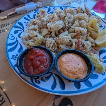 Bubba Gump Shrimp - Calamari - we asked that they exclude quite a few things which may have harmed the overall dish. The breading didn't stand on its own. - Seafood Near Me - Monterey, California Bubba Gump Shrimp - Calamari - we asked that they exclude quite a few things which may have harmed the overall dish. The breading didn't stand on its own. - Seafood Near Me - Monterey, California