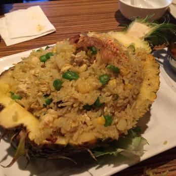 Banana Leaf - Seafood pineapple fried rice - Malaysian Near Me - Vancouver, British Columbia Banana Leaf - Seafood pineapple fried rice - Malaysian Near Me - Vancouver, British Columbia