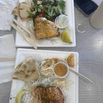 Luna Grill Anaheim - Salmon plate - Mediterranean Near Me - Anaheim, California Luna Grill Anaheim - Salmon plate - Mediterranean Near Me - Anaheim, California