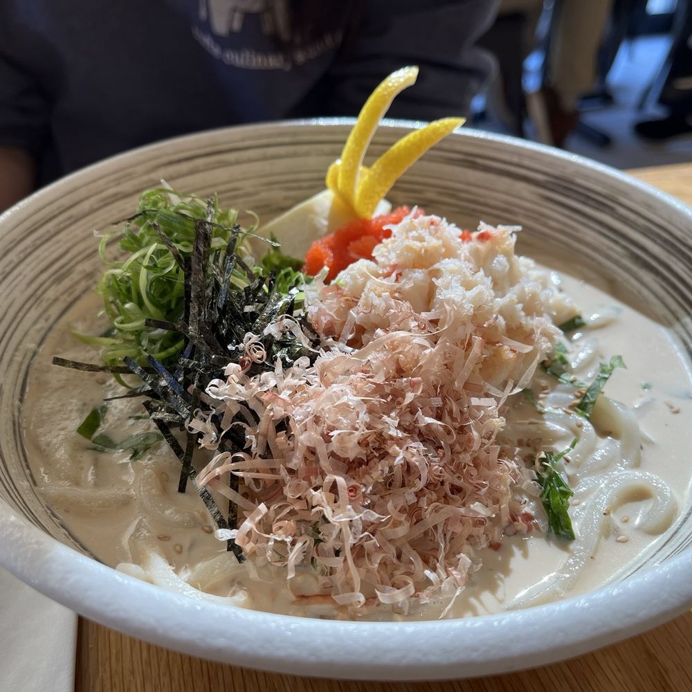 Futago Udon - Cold Mentaiko Udon - Japanese Near Me - Boston, Massachusetts