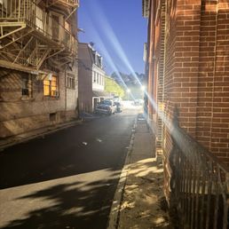 The street that valet speed threw at 45 mph with your car. The street that valet speed threw at 45 mph with your car.