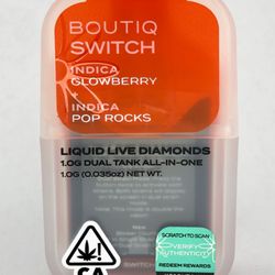 Gentle Touch Collective - Boutiq Switch Dual Chamber disposables are filled with liquid live diamonds and contain top tier strains. Visit our site for more info!