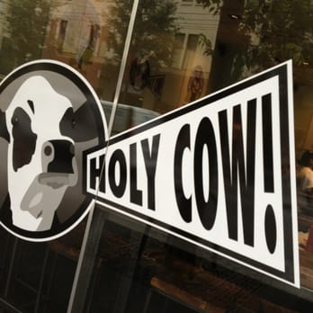 Holy Cow! - Outside window signage - Burgers Near Me - Lausanne, VD