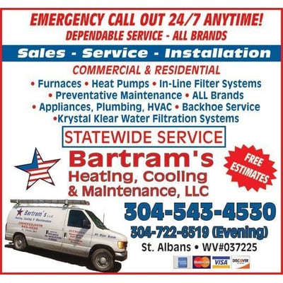 Bartram's Heating Cooling & Maintenance