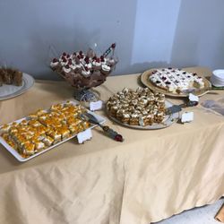 Simple Delights - Mango cake, Raspberry Brownie Heaven, Carrot & Tres Leches Cake (From left to right)