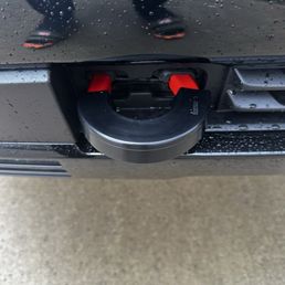 Doesn't even come close to covering the red tow hook! Doesn't even come close to covering the red tow hook!