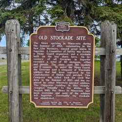 Old Stockade Site Historical Marker - Old Stockade Site Historical Marker, Superior