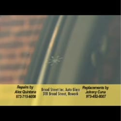 AutoGlass Works - A typical windshield "ding"