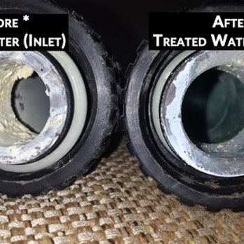 Pure Elements Water - Look at this before and after photo of chloramine and hard water pipe damage.  Those bumps are the start of pin hole leaks in copper pipe. - Water Purification Services Near Me - Newport Beach, California