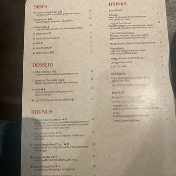 Cali Chilli - Menu - Indian Near Me - Long Beach, California