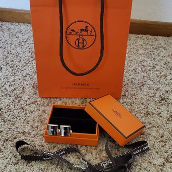 Hermès San Francisco - Cadenas cufflinks: Cufflinks in lacquered metal with palladium plated hardware ($445) - Women's Clothing Near Me - San Francisco, California