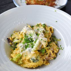 LoLo American Kitchen & Craft Bar Hudson - Scrambled eggs with broccolini--this is outstanding