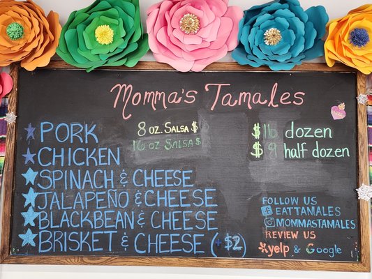 Menu photo 1 Momma’s Tamales Bellaire, TX