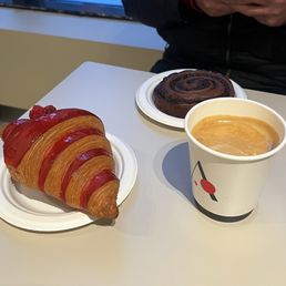 Pastries and Flat White