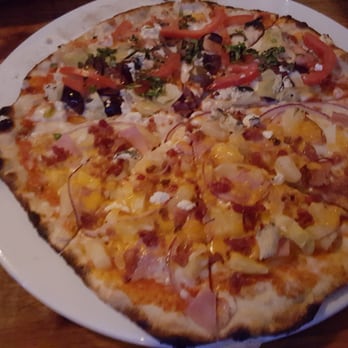 Fire Stone Wood Fired Grill - Greek pesto and Hawaiian - Pizza Near Me - Dothan, Alabama Fire Stone Wood Fired Grill - Greek pesto and Hawaiian - Pizza Near Me - Dothan, Alabama