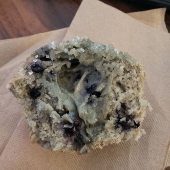 Dunkin' - Blueberry muffin, RAW in the middle - Coffee & Tea Near Me - Clinton, New York